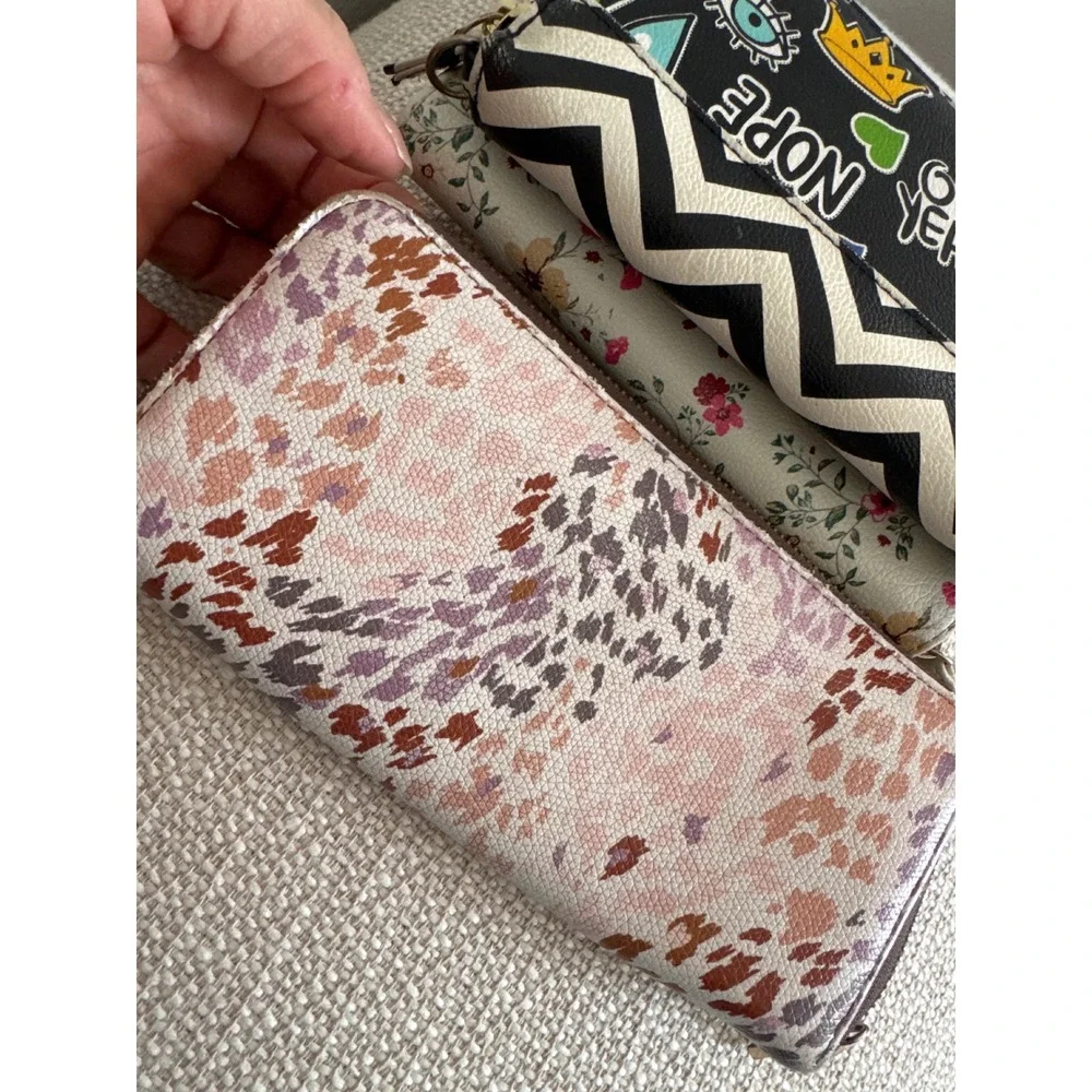 Lot of 3 Mudd A New Day zip Around Wristlet Wallets‎ Womens Boho